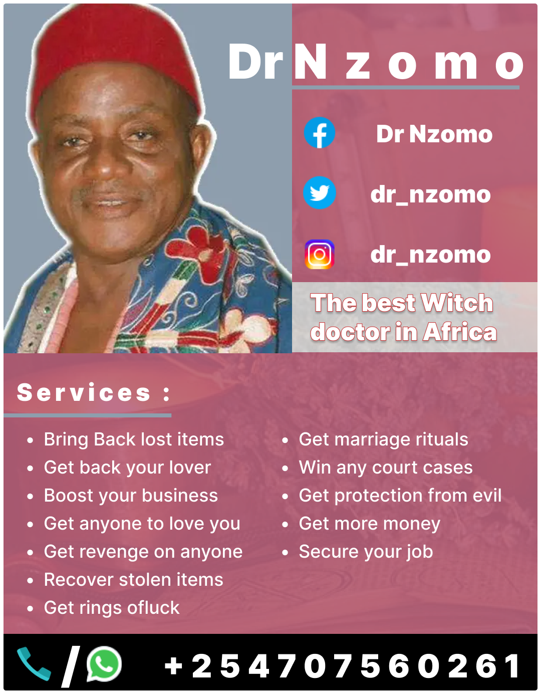 dr Nzomo